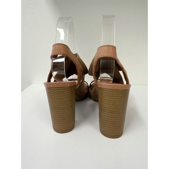 Bottero Block Heel Stretch Strap Leather Heels US 8 Brazil - Picture 4 of 7